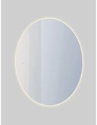 Saniclass Oval badkamerspiegel - 60x80cm - ovaal - incl. indirecte LED verlichting - spiegelverwarming - touch schakelaar NAB001-B-60x80