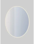 Adema Oval badkamerspiegel - 60x80cm - ovaal - incl. indirecte LED verlichting - spiegelverwarming - touch schakelaar NAB001-B-60x80