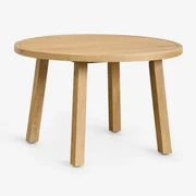 Ronde Eettafel Ø120 Cm In Acaciahout Dubai Rustiek Acaciabruin - Sklum