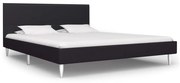 vidaXL Bedframe stof zwart 160x200 cm