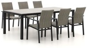 Manifesto Villongo/Fidenza 220cm dining tuinset 7-delig stapelbaar