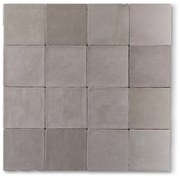 Hoogglans Handvorm Wandtegel 10x10 Cm Alexand Grijs RBT101