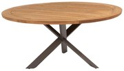 Taste by 4 Seasons Prado tuintafel terre met rond teak blad Ø 160 cm  Tuintafel    bruin weerbestendig