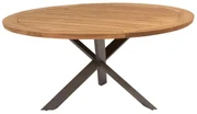 Taste by 4 Seasons Prado tuintafel terre met rond teak blad Ø 160 cm  Tuintafel    bruin weerbestendig