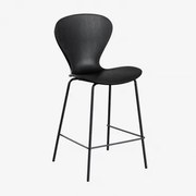 Op Een Hoge Kruk. ↑65 Cm & Zwart & Zwart Polypropyleen & Polipropileno - Sklum