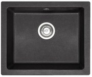 Zlewozmywak granitowy Nels black dots