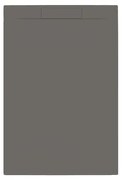 Allibert Luna douchebak Mat Gun Metal-120x80x2.5cm 247638