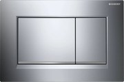 Geberit Sigma 20 (ex Sigma 30) bedieningspaneel chroom/mat chroom voor Sigma reservoirs 8cm (UP720) en 12cm (UP320)
