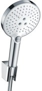 Hansgrohe Raindance Select S PortersS badset met S 120 3jet handdouche met wandhouder met Isiflex`B doucheslang 160cm wit/chroom 26721400