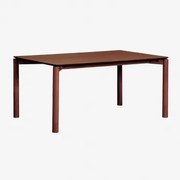Munden Mdf Eettafel Marrón Nogal Oscuro & 200 X 100 Cm - Sklum