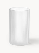 Mondgeblazen kleine longdrinkglazen Ripple met groefreliëf, 4-delig