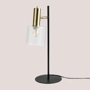 Draaibare Tafellamp Van Ijzer En Glas Andaluz Zwart - Sklum