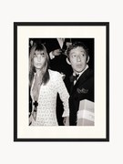 Ingelijste print Serge Gainsbourg & Jane Birkin