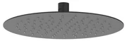 IVY Hoofddouche - slim - 25cm - antikalk nozzels - Eco-air - Mat zwart PED 6900552