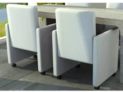 vidaXL Eetkamerstoelen 2 st kunstleer wit