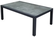 Malaga / Monaco lounge tuintafel 120x70xH43 cm aluminium antraciet