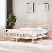 vidaXL Bedframe massief hout 200x200 cm