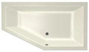 Xenz Society Hoekbad - 160x90x53 - afvoer Midden - Rechts - acryl - pergamon 6882-02