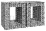 vidaXL Schanskorf palen 2 st 50x50x60 cm ijzer