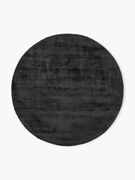 Rond handgeweven viscose vloerkleed Jane