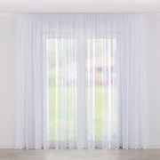 Dekoria Kant en Klaar Vitrage gordijn met plooiband, collectie Voile
