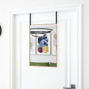 vidaXL Deurspiegel 40x60 cm glas en aluminium goudkleurig