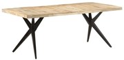 vidaXL Eettafel 200x90x76 cm ruw mangohout