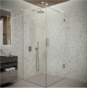 Saniclear Modern douchecabine 80x70 met 70cm deur anti-kalk chroom