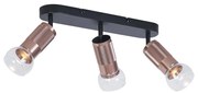 Afgeronde plafondSpot / Opbouwspot / Plafondspot donker brons 3-lichts draai- en kantelbaar - Veerle Modern GU10 ovaal Binnenverlichting Lamp