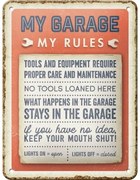 Metalen bord My Garage, My Rules