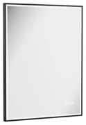 Crosswater MPRO spiegel met verlichting - 80x60cm - LED - verticaal/horizontaal - mat zwart MP6080MB