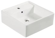 Wiesbaden Larx waskom vierkant 41 x 41 x 15 cm keramiek glans wit 32.3401