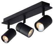 Lucide Lennert plafondlamp 3 spots 5W zwart