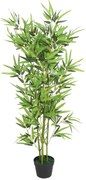 vidaXL Kunstplant met pot bamboe 120 cm groen
