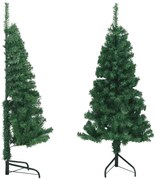 vidaXL Kunstkerstboom hoek 150 cm PVC groen