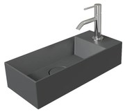 Salenzi Spy Fontein met clickwaste 45x20 cm mat antraciet