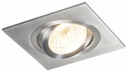 Smart inbouwspot staal incl. WiFi GU10 kantelbaar - Lock 1