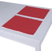 Dekoria Placemats 2 st., rood, 30 x 40 cm