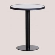 Ronde Barkruk Ø60 Cm In Caramel Gres Wit - Sklum