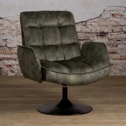 Tower Living Draaibare Fauteuil Groen Tropea