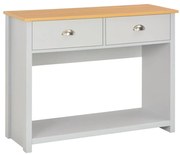 vidaXL Wandtafel 97x35x76 cm grijs