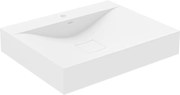 Mexen Poli opbouw waskom van conglomeriet 1/O 60 x 48 cm, wit - 23026001