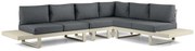 Hoek loungeset 6 personen Aluminium Taupe  Lifestyle Garden Furniture Lorenzo