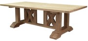 Antigua dining tuintafel 250x120xH77 cm teak gekruist