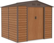 Lahti metalen gereedschapshuis 2,1 x 1,9 m Winkel Boss houtachtig