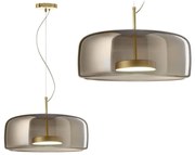 Hangende glazen plafondlamp grijs APP614-1CP