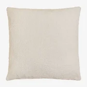 Vierkant Kussen (50x50 Cm) Bruna Bouclé Wit - Sklum