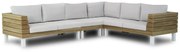 Hoek loungeset 6 personen Teak Old teak greywash  Lifestyle Garden Furniture Seashore