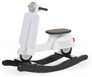 CHILDHOME Hobbelscooter wit en zwart