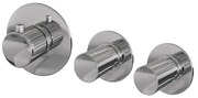 Brauer Stripe inbouwthermostaat met 2 stopkranen chroom